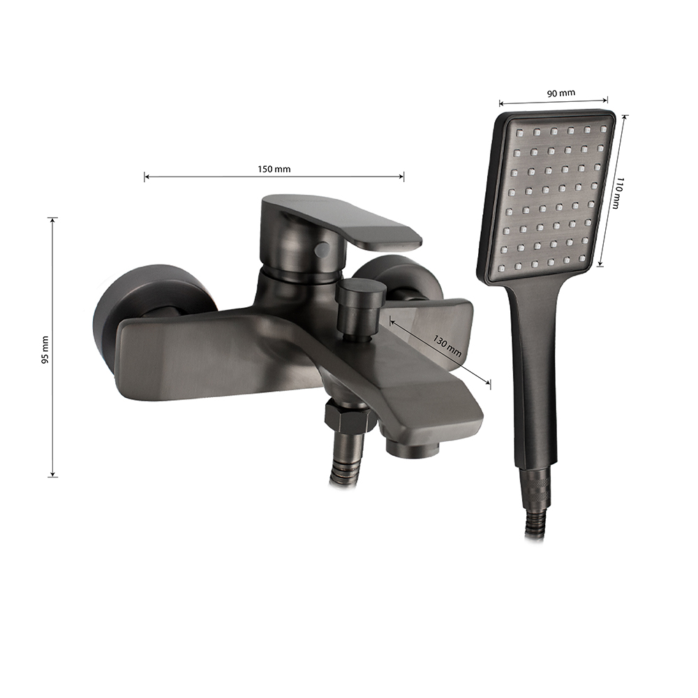 GFmark - Смеситель в ванную, шаровый, короткий излив, ТИТАН, код: 5110  - Вид №2