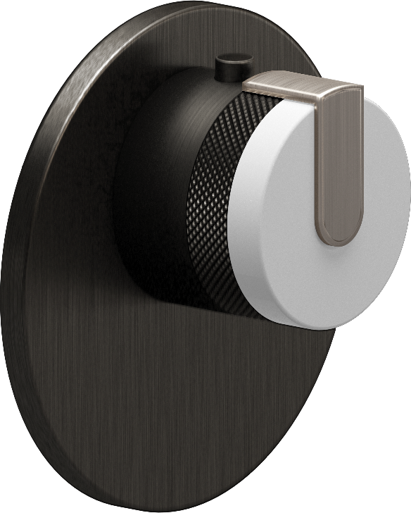 E-8027-R1WTE-L1BNi-BOX-T Термостатический переключатель 3/4-Внешняя часть GRAFF MOD+