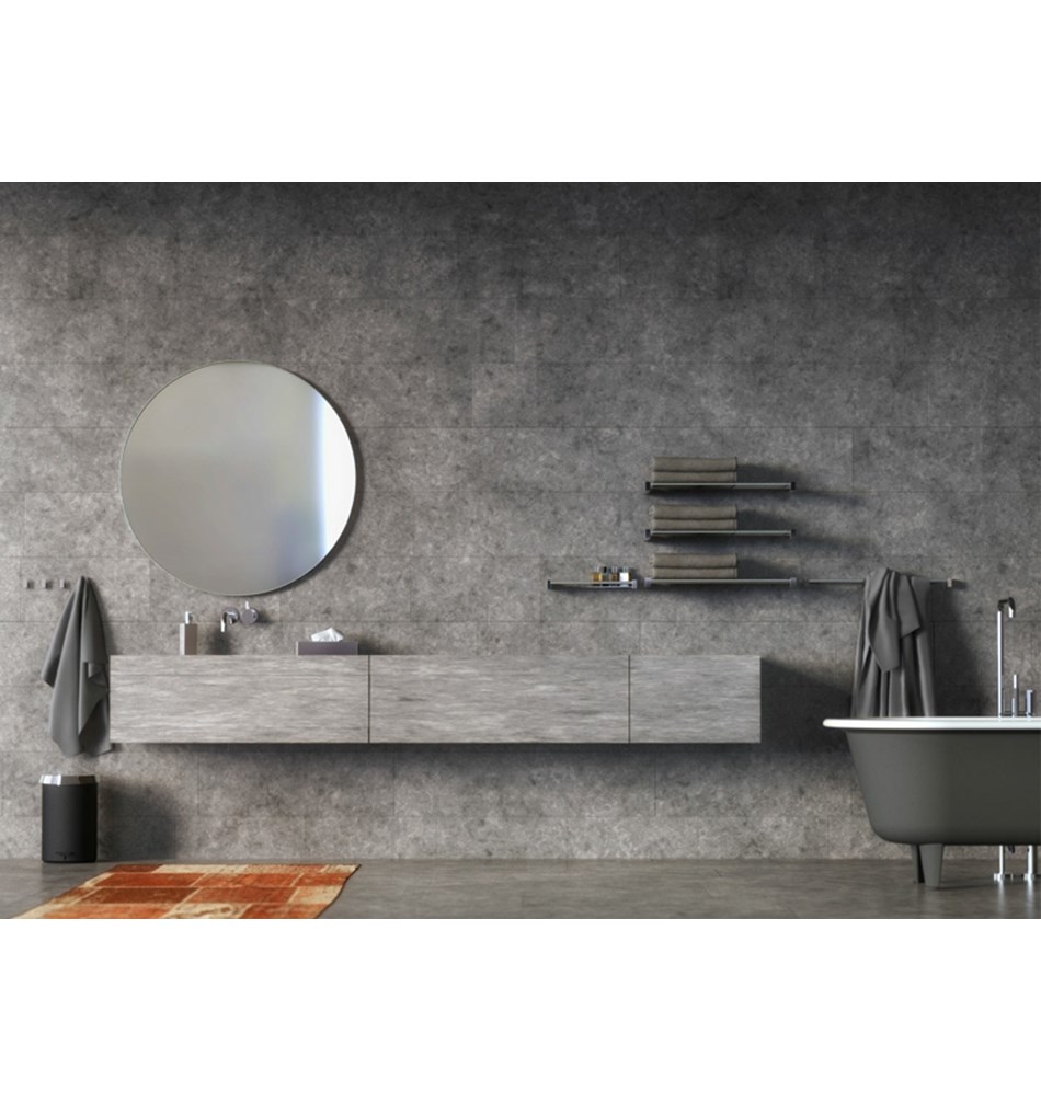 FROST Держатель для полотенца 6, 60cm » черный Нержавеющая сталь Черный Q301760075  - Вид №4