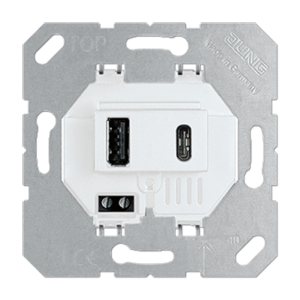 91263122 Розетка USB цвет белый EcoProfi STLM-0527063 JUNG