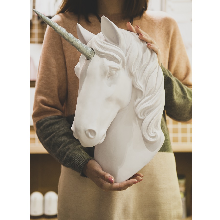 Голова декоративная «Единорог» Yagoodza, розовый/серебристый Y1010 - Вид №1