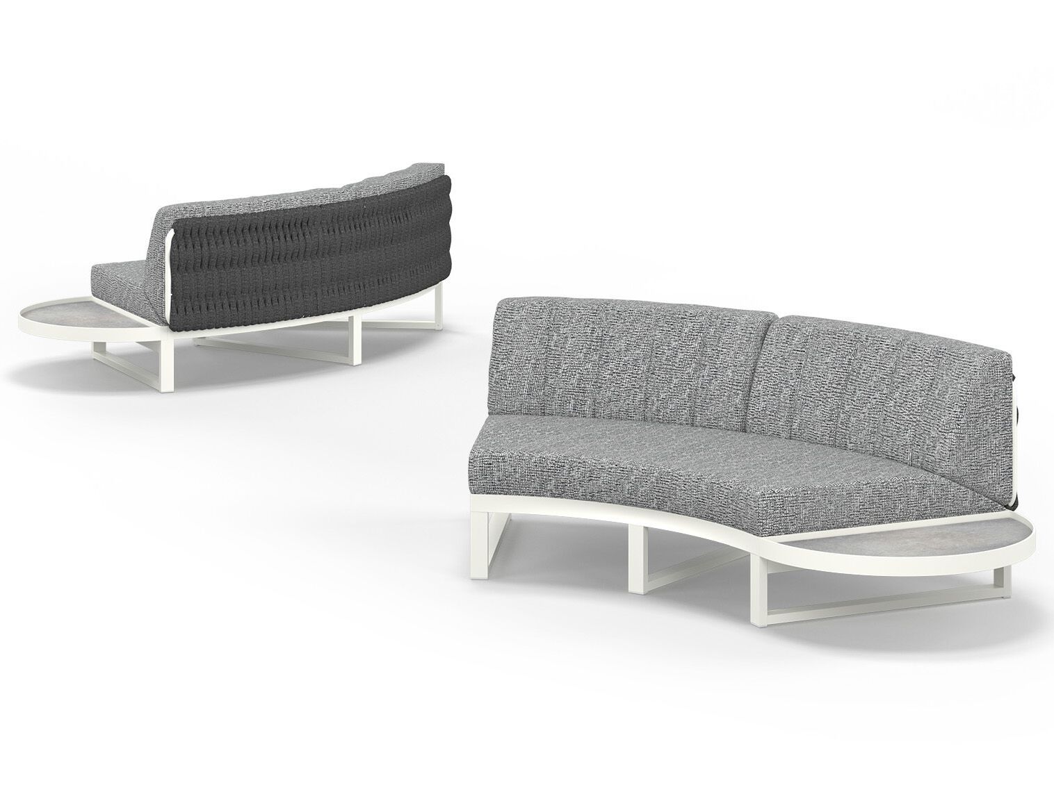 Тканевый изогнутый модульный садовый диван MAMAGREEN Munia ARCH-00064107 - Вид №7