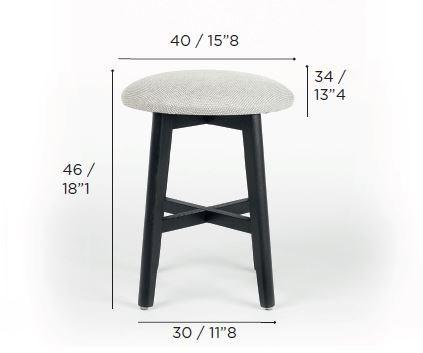 Wildspirit Низкий деревянный табурет Ink sun-id-1443160 - Вид №6