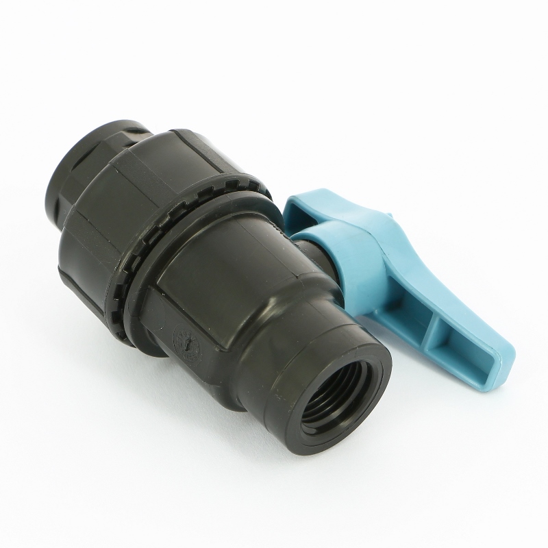 Кран ВВ Unidelta 1/2" для труб ПНД полипропилен PP-B 1073002002001 - Вид №1