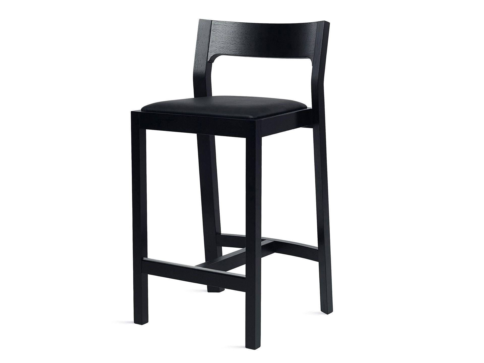 Высокий дубовый стул с мягким сиденьем Case профиль ARCH-00005913 - Вид №3