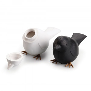 QL10232-WH-BK Набор для специй sparrow чёрный-белый Qualy