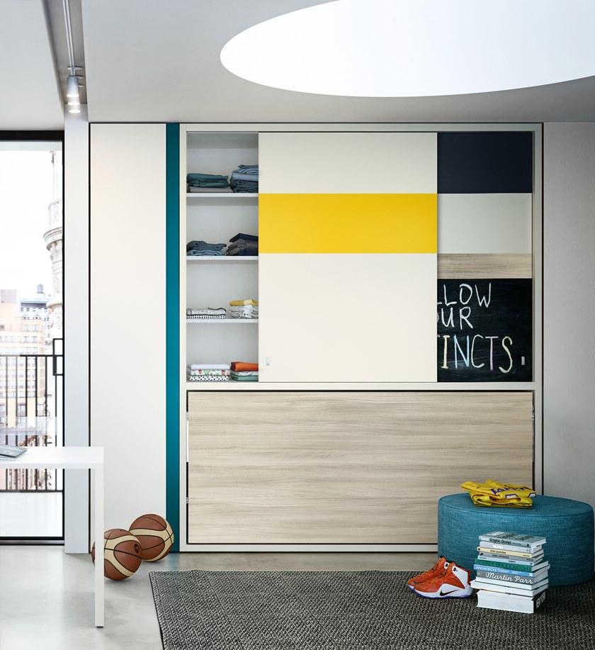 CLEI Выдвижная односпальная кровать из меламина Kali sun-id-1499384 - Вид №2