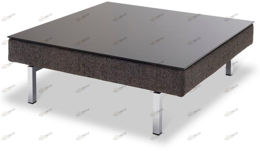 JORI Низкий квадратный стеклянный журнальный столик Tigra open base sun-id-1434711