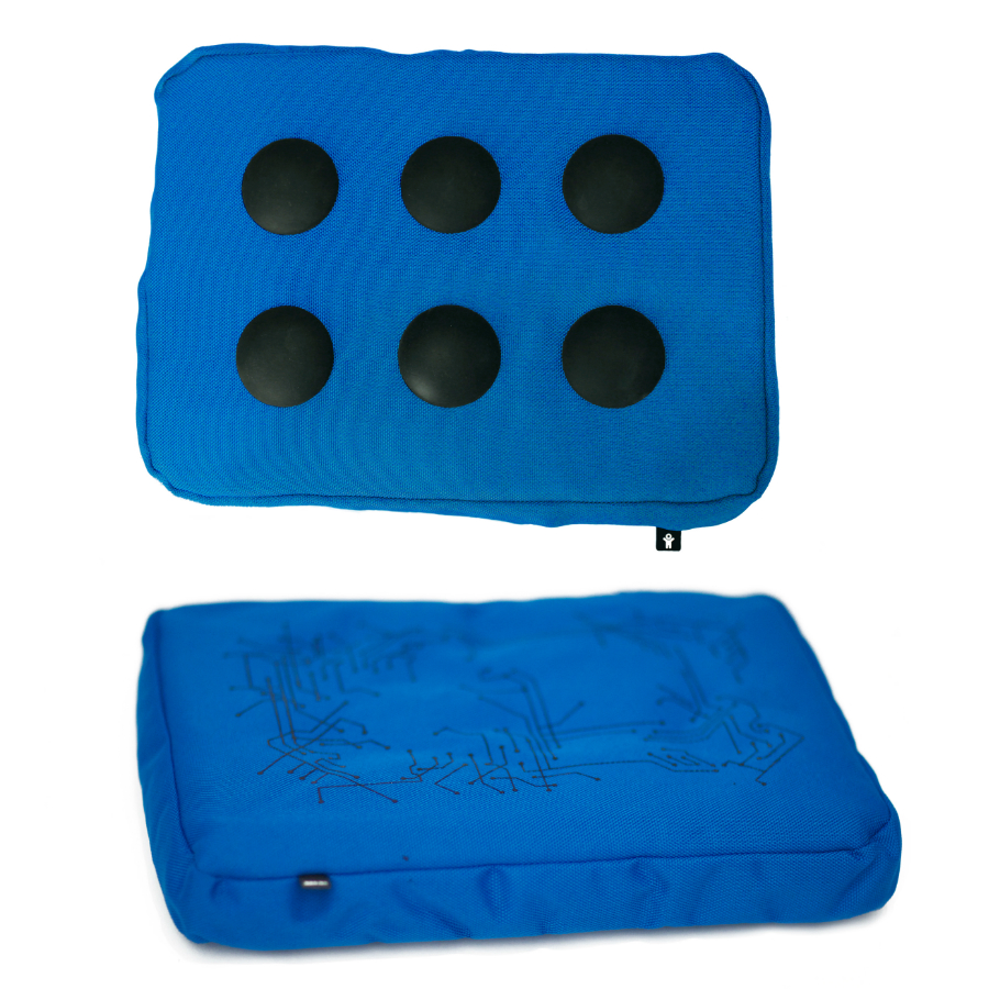 262852 Подставка для ноутбука surfpillow hightech голубая/черная Bosign  - Вид №4