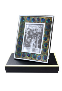 GWWD009 Павлинье перо и стеклянная фоторамка 7 х 5 ijlbrown