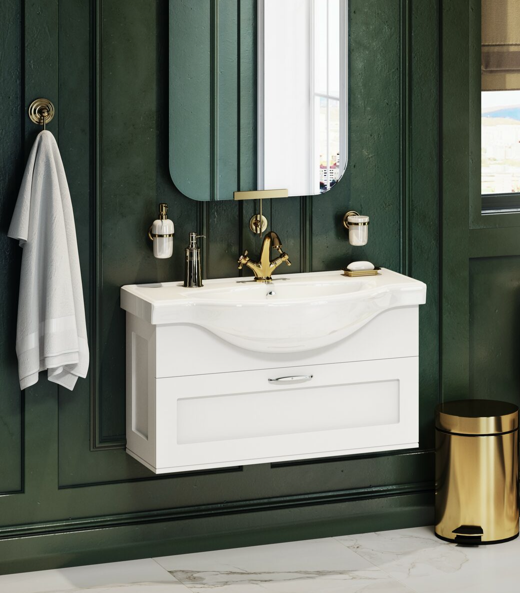 Тумба «Сlassic 90» подвесная SANITA LUXE CLSSLCW90011W1 - Вид №8