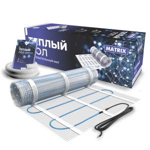 90666810 Нагревательный мат для теплого пола Matrix 2 м² 300 Вт STLM-0330349 GRANDEKS
