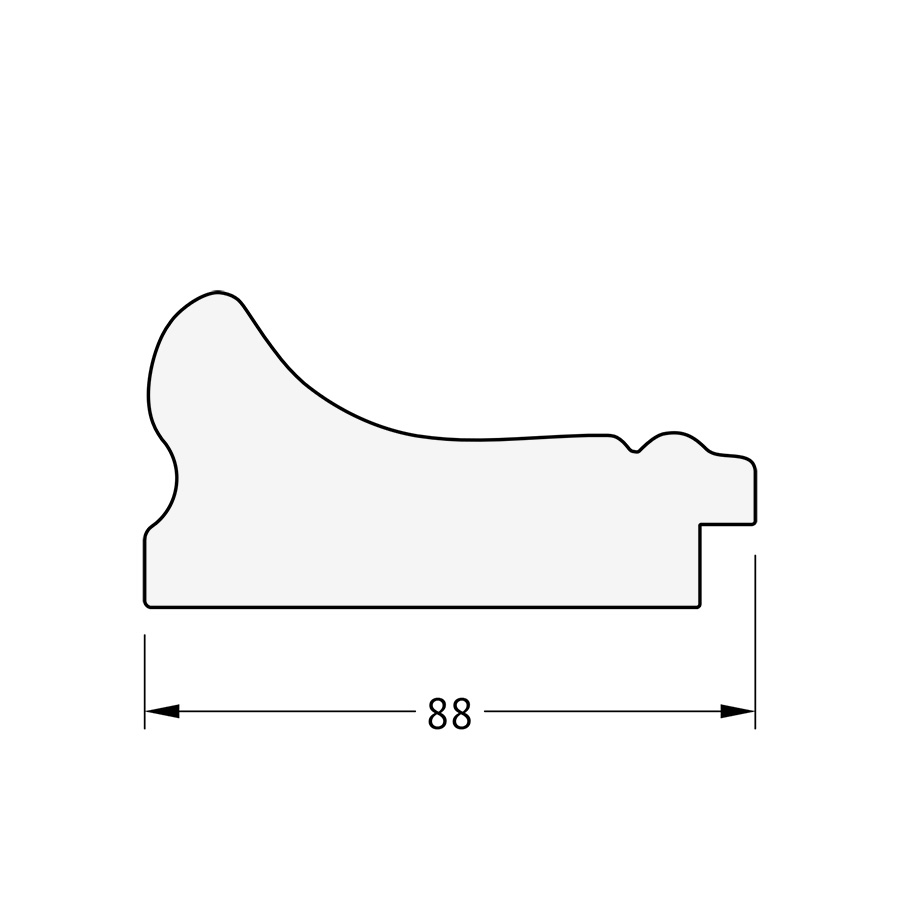 BY 1367 Зеркало с фацетом в багетной раме - хамелеон 88 mm EVOFORM Exclusive - Вид №3