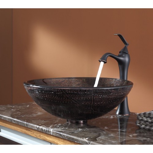 GV580-12mm-KEF15000ORB Накладная раковина на столешницу  прямоугольная Krausru  - Вид №1