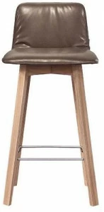 KFF Барный стул из дерева, мягкий со спинкой Maverick casual