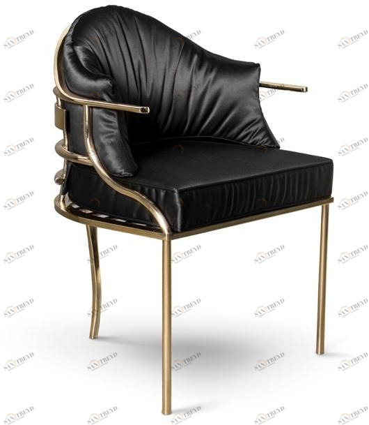 KOKET Стул из атласа с подлокотниками sun-id-1423827