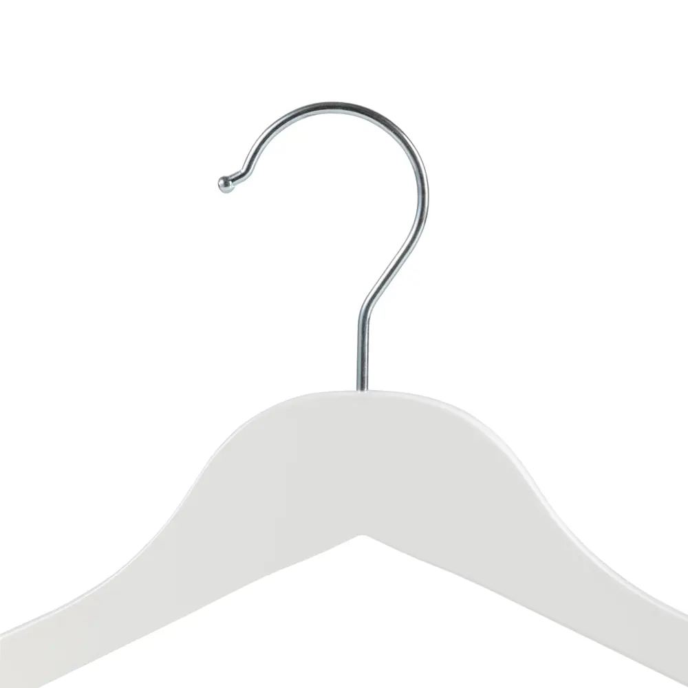 Деревянные плечики Konsensa белые с перекладиной для бережного хранения одежды 89396133 STLM-1574680 - Вид №2