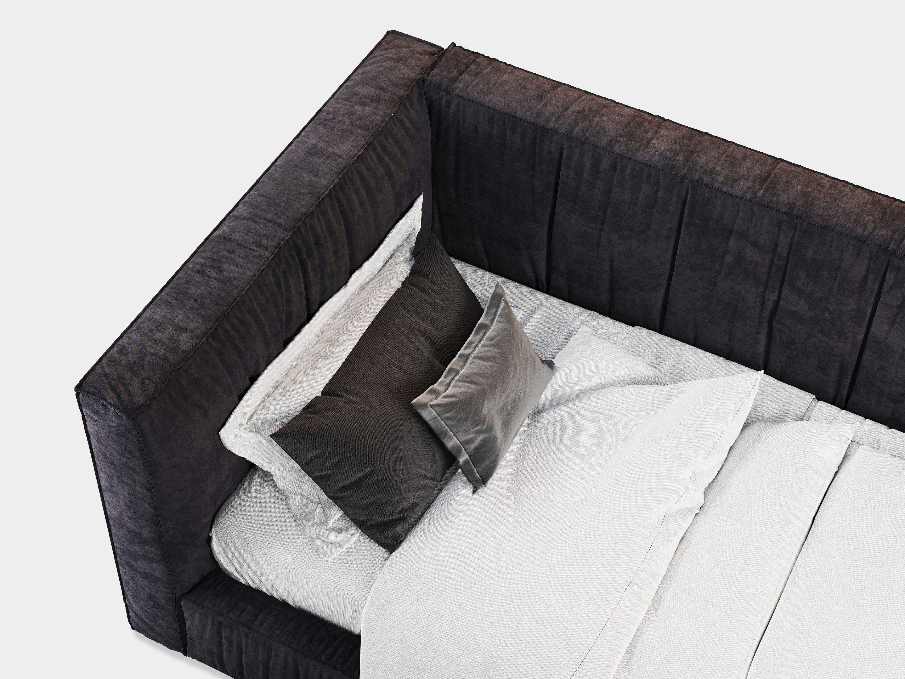 Односпальная кровать с мягким изголовьем Woodsoft PULA ARCH-00137658 - Вид №2