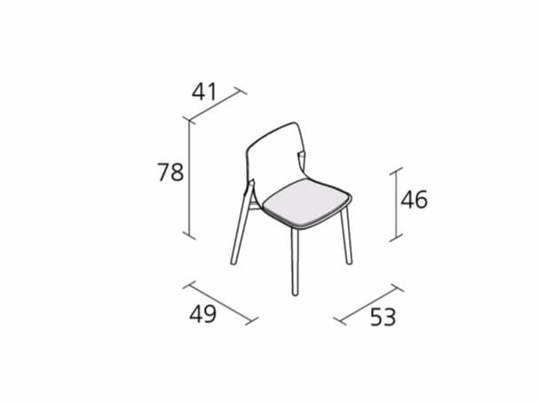 Деревянный мягкий штабелируемый стул Alias каяк ARCH-00084865 - Вид №1
