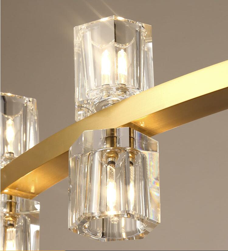 Люстра стеклянная 30х75 см золотая Arcachon Gold 10081P/D750 DELIGHT COLLECTION ДИЗАЙНЕРСКИЕ 00-3883165 Золото;прозрачный  - Вид №1