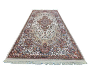 91174063 Ковер прямоугольный Shahreza 200х500 см цвет кремовый STLM-0510555 MERINOS