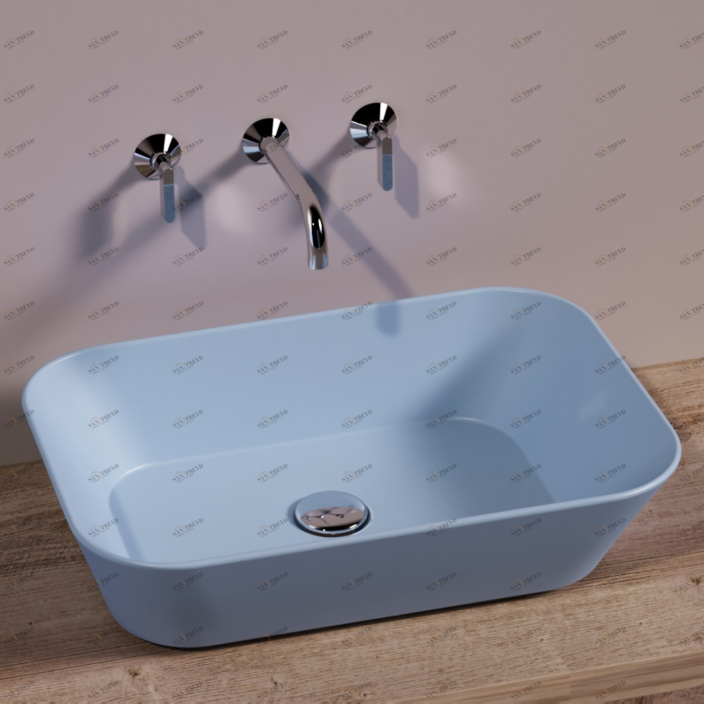 WA04PERVINCAMATT Накладная раковина на столешницу  прямоугольная Simas 