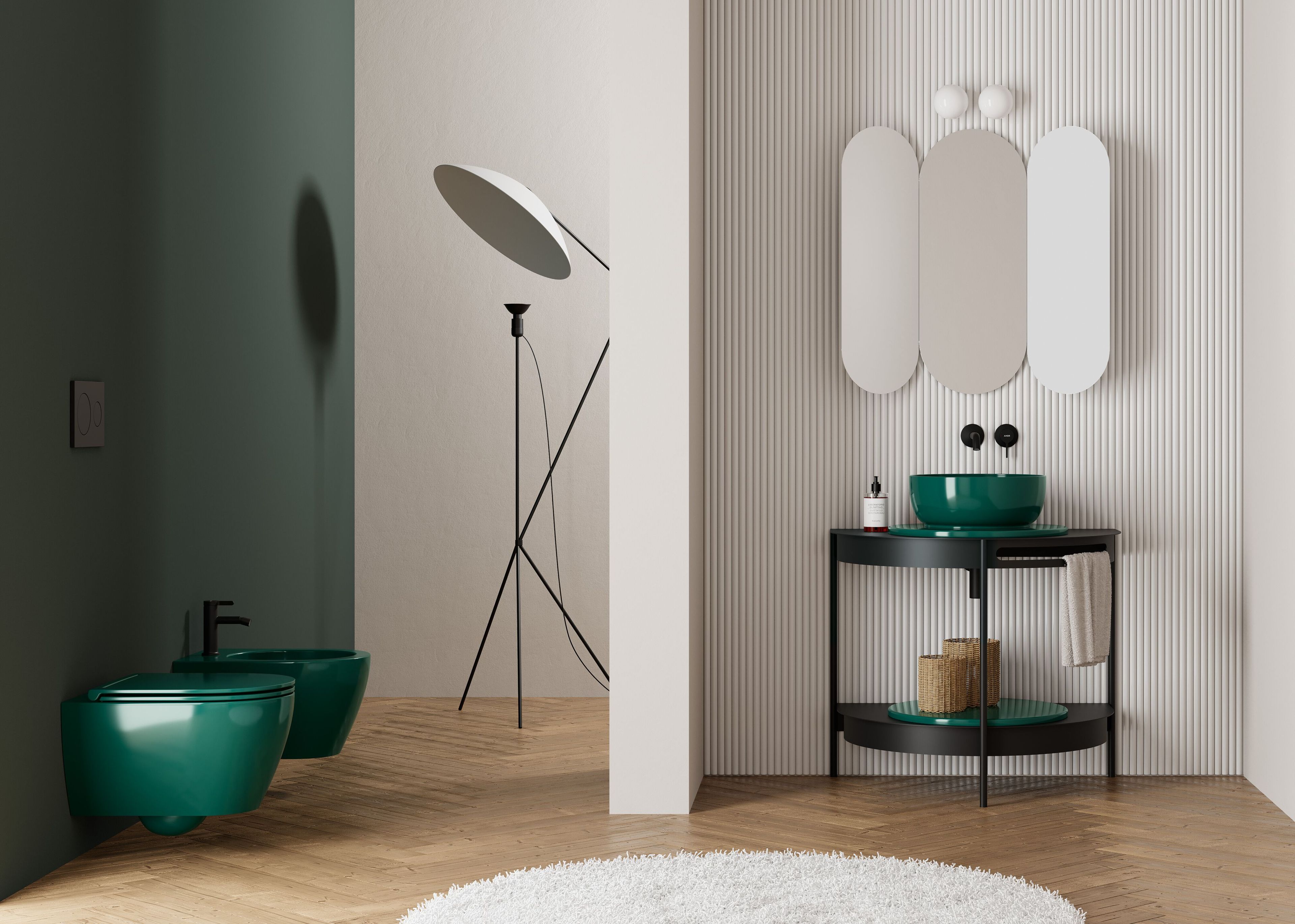 Металлическая консоль для умывальника Scarabeo Ceramiche SESTO ARCH-00150896 - Вид №1