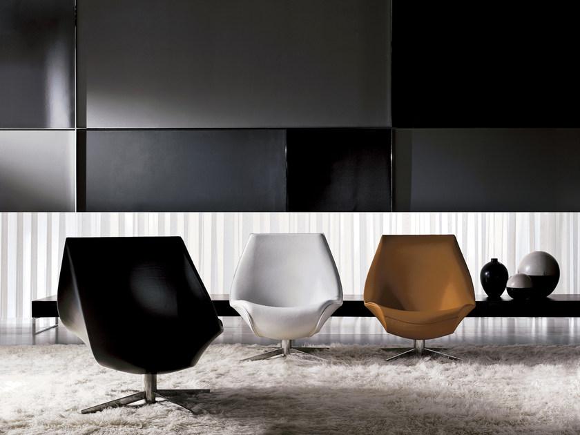 i 4 Mariani Вращающееся кресло с кожаной обивкой Oyster sun-id-1378572 - Вид №8