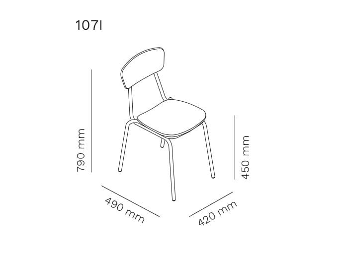 Штабелируемый мягкий стул Mara Simple ARCH-00077405 - Вид №9