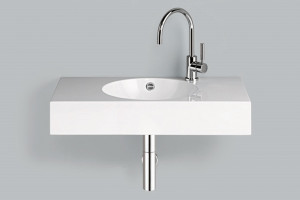 4230000401 Умывальник, wt.mc800h, белая, противомикробное Alape серия MC