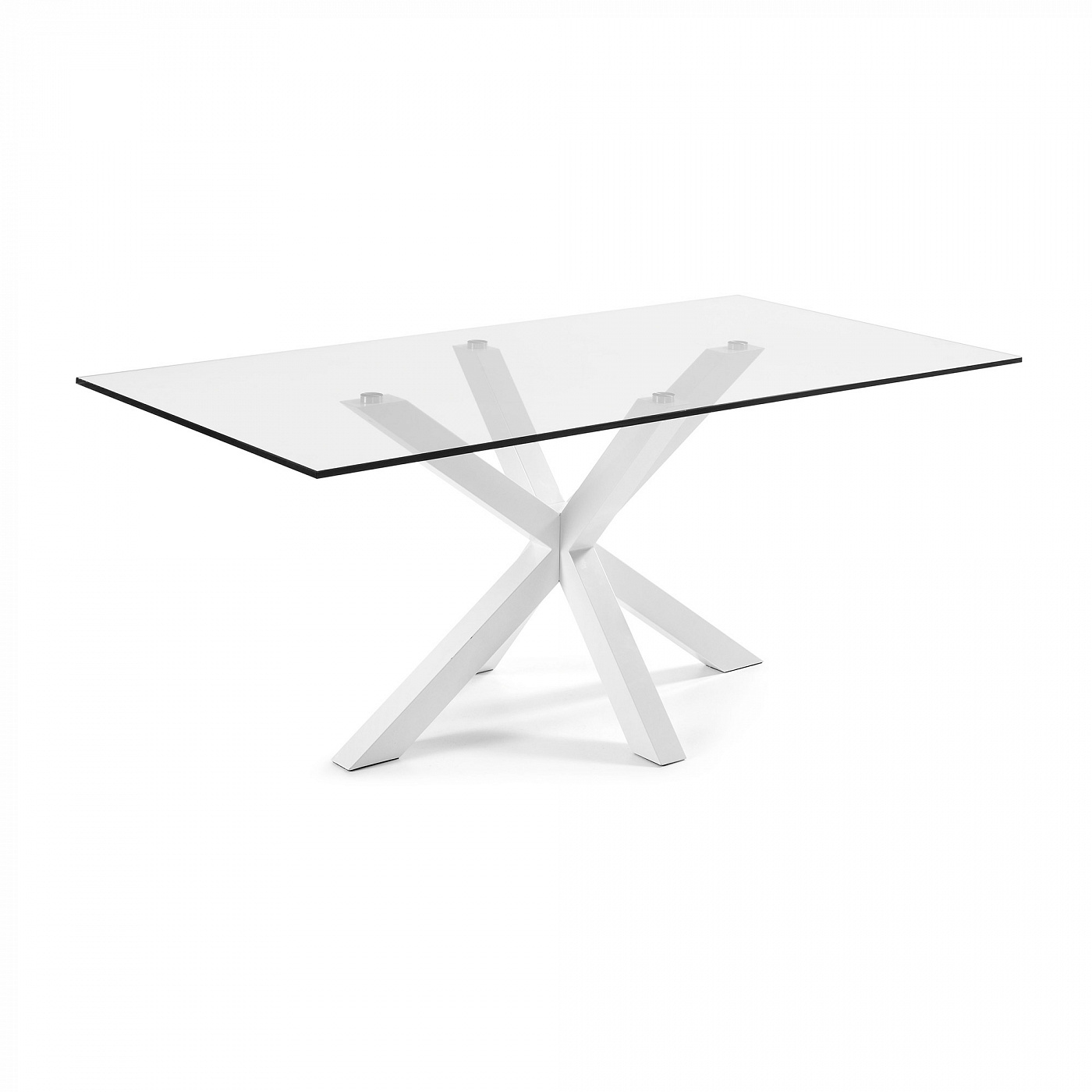 045396 Белый стеклянный стол Arya La Forma Argo