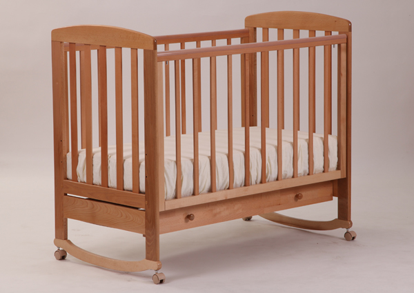 Детская кроватка с ящиком "Ромашка" натуральная ФАБРИКА ЛЕЛЬ  338469 Бежевый Santreyd  - Вид №1