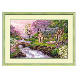 1098 Набор для вышивания Весенний пейзаж 38 х 26 см RIOLIS Сотвори Сама