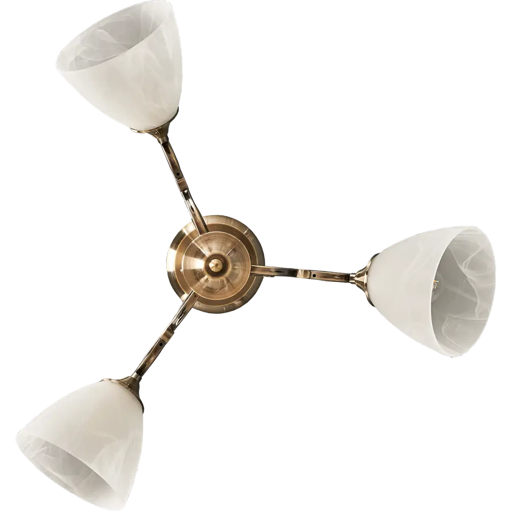 Люстра потолочная «Сигма» КС30072/3С, 3 лампы, 9 м², цвет белый/хром КЛЮЧНИК STLM-2097733 - Вид №1