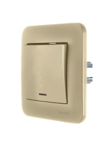 ASTI Выключатель проходной с подсветкой золото