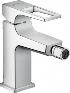 74520000 Metropol Смеситель для биде, однорычажный, со сливной ручкой и сливным гарнитуром нажатием кнопки Hansgrohe