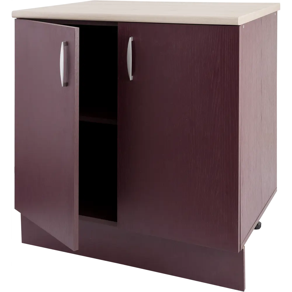 Шкаф напольный «Бургун» 80x85.2 см, ЛДСП, цвет бургун 82600387 STLM-2129192 Santreyd - Вид №1