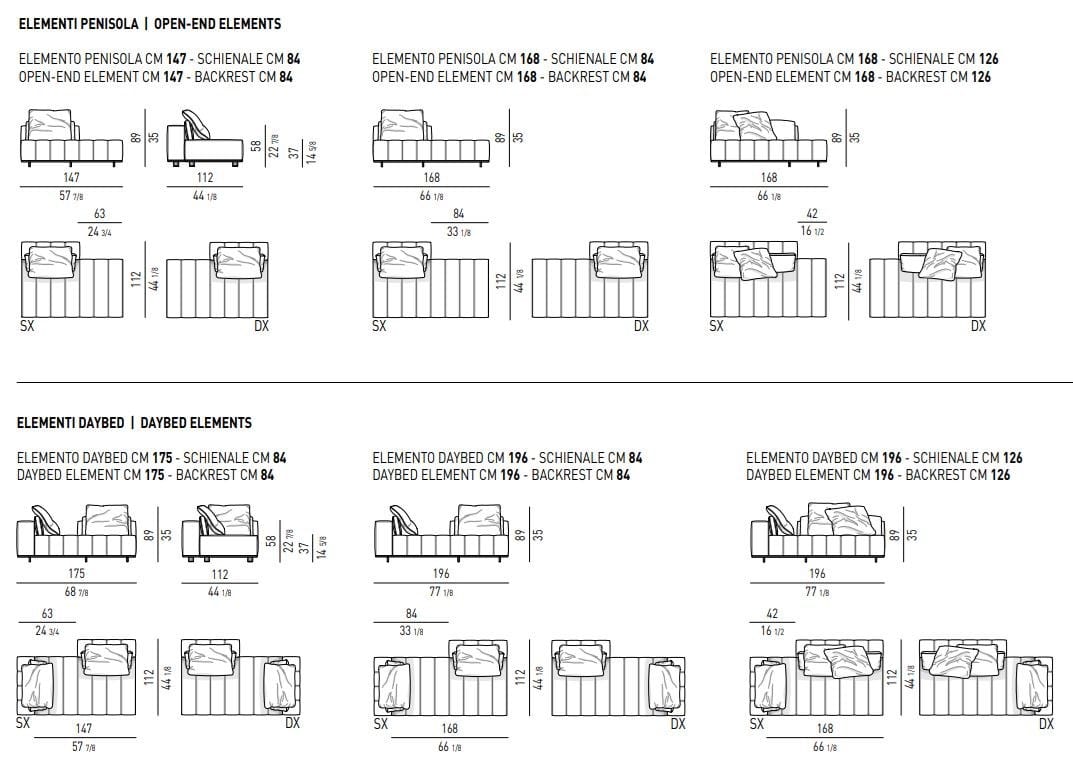 Ткань диван Minotti Freeman ARCH-00060440 - Вид №24