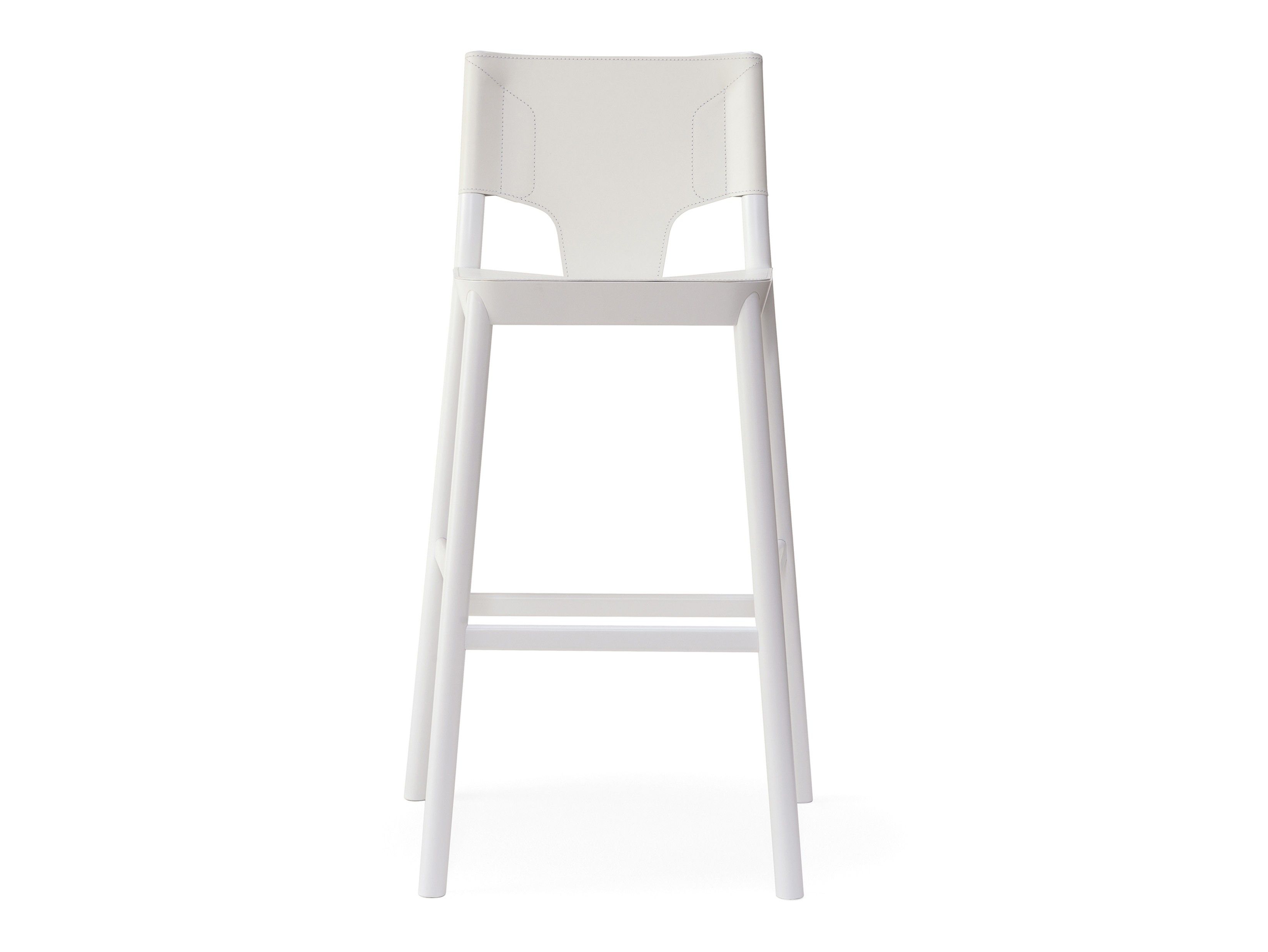 Высокий стул из бука с обитым сиденьем/спинкой Billiani Marimba ARCH-00147488