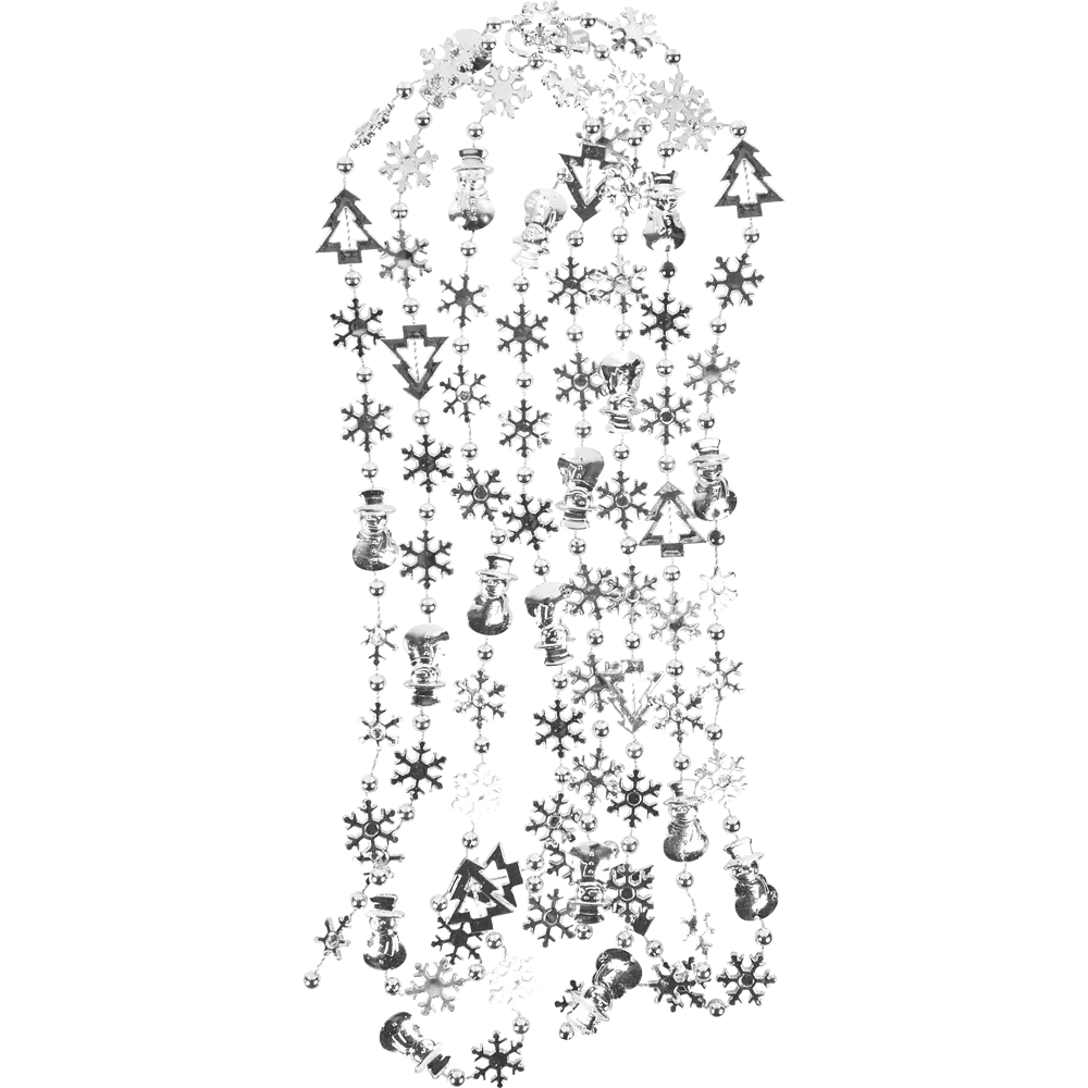 Гирлянда «Бусы» 270 см цвет серебристый Santreyd STLM-2034572 - Вид №1