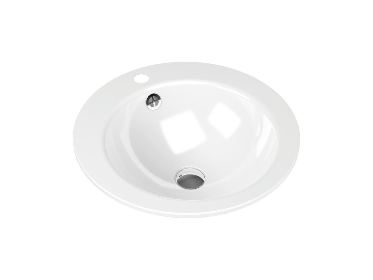 Эмалированная сталь круглый надземный встраиваемый умывальник KALDEWEI Object R ARCH-00031208 - Вид №3