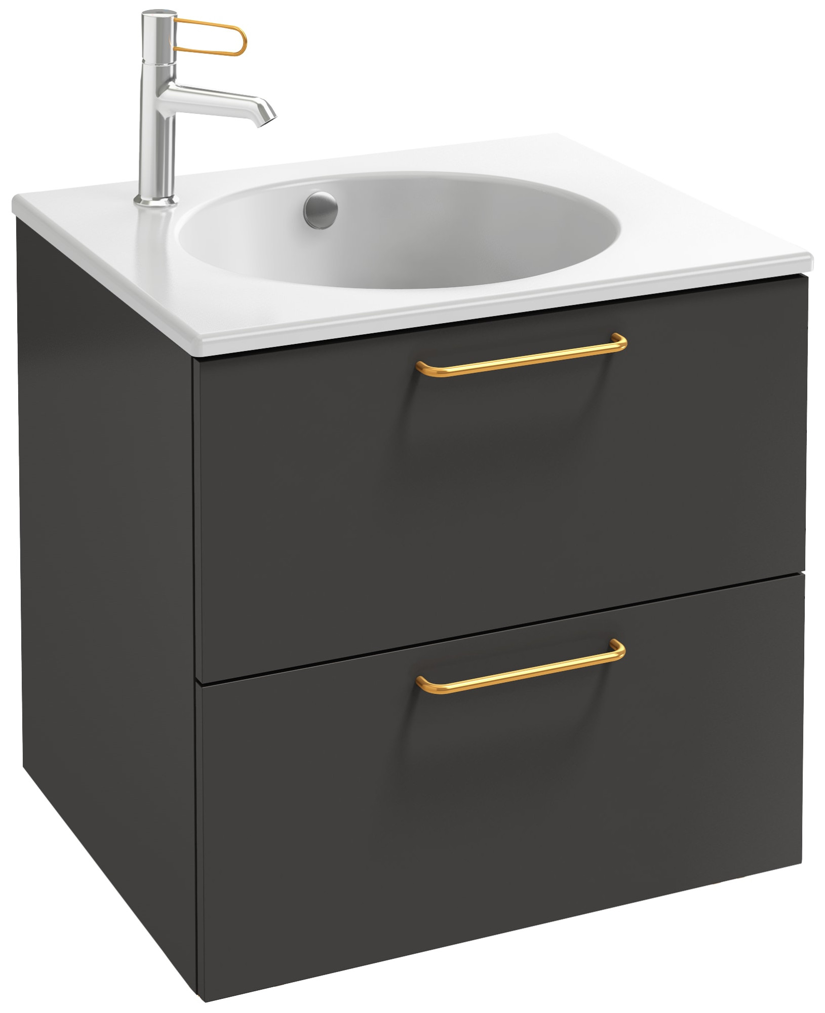 EB2520-R8-E10 Тумба под столешницу 60 см, 2 ящика, золотая ручка JACOB DELAFON ODÉON RIVE GAUCHE ODEON RIVE GAUCHE