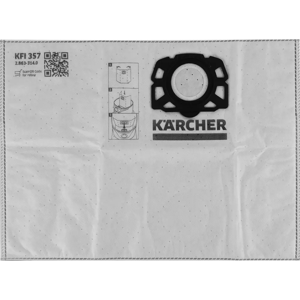KARCHER Мешки для пылесосов WD 2 Plus/WD 3 - комплект 4 шт для эффективной уборки 83621726 STLM-0042904