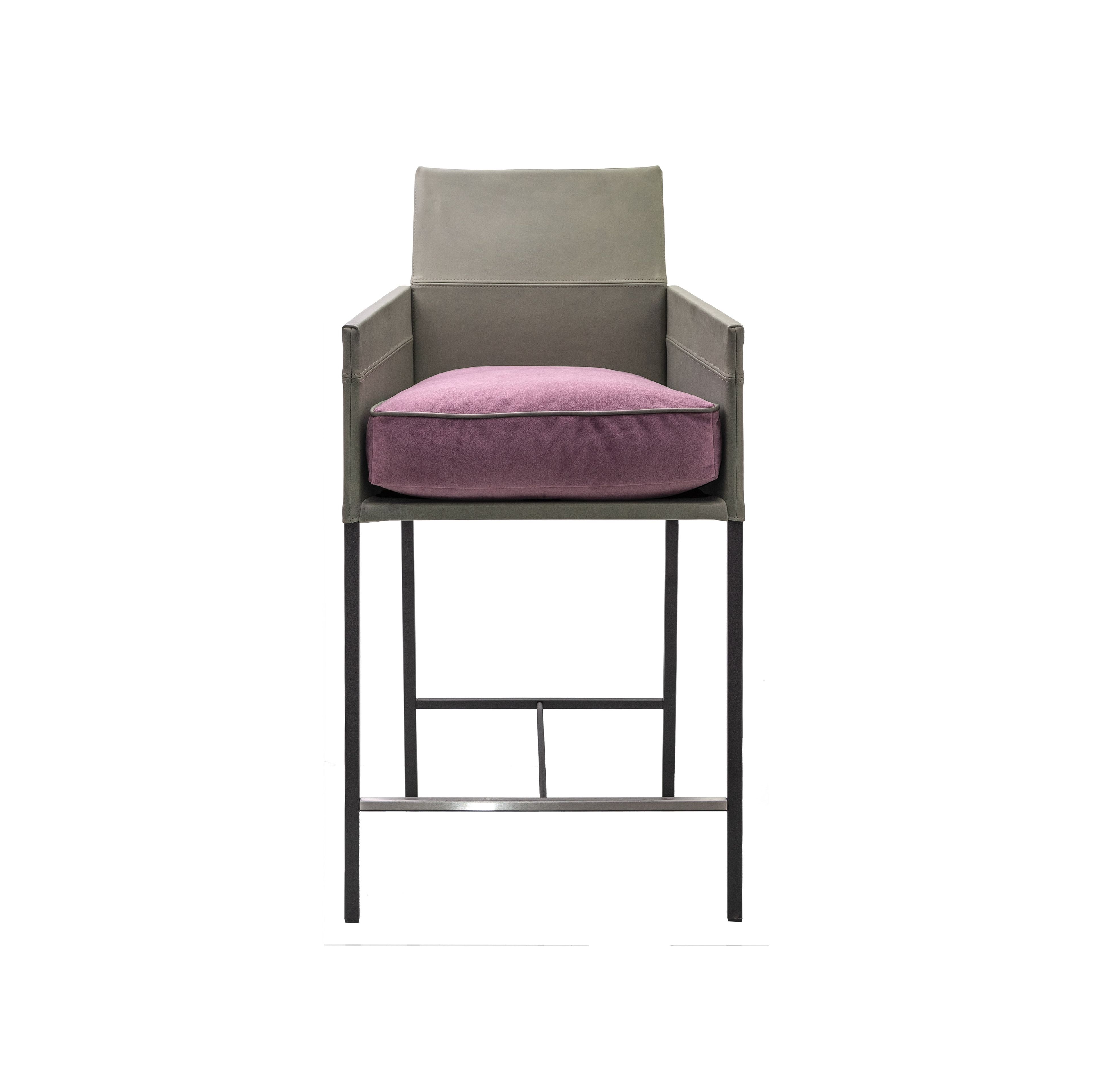 Барный стул с подставкой для ног со спинкой KFF Техас ARCH-00066223 - Вид №3