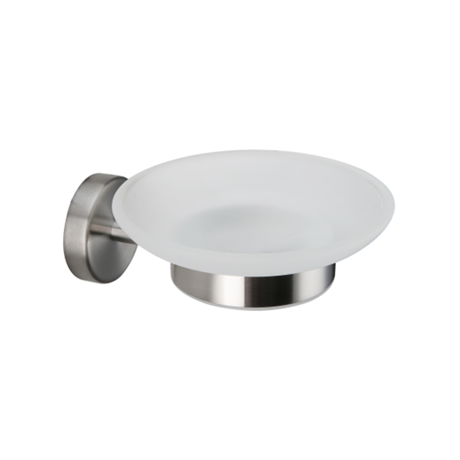 Мыльница стеклянная MELANA сатин хром MLN-867010-1 867 серия