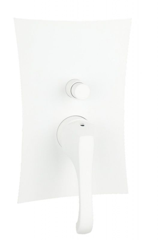 76019BIO Внутристенный смеситель Ares на 2 выхода, цвет белый-матовый EMMEVI