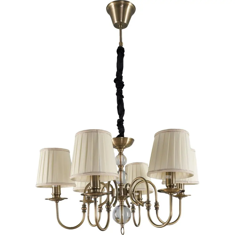 Люстра подвесная «Montrem» L1151-6, 6 ламп, 12 м², цвет медный LAMPLANDIA STLM-2018447 - Вид №1