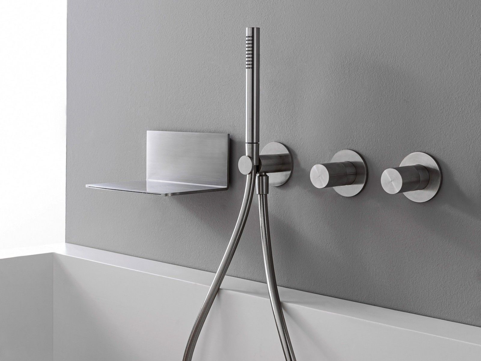 Смеситель для ванны из нержавеющей стали с душем Rubinetterie Treemme 3.6 ARCH-00023668