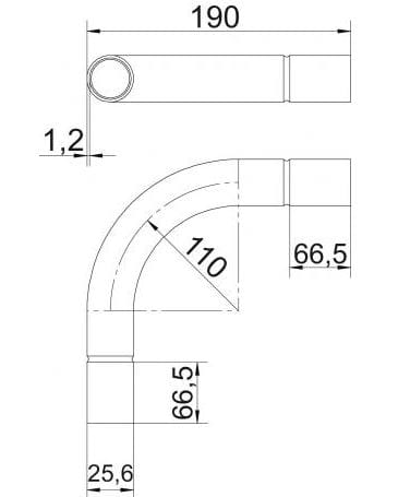 Трубопровод для электрических стальных систем OBO Bettermann BlackLine ARCH-00057934 - Вид №4