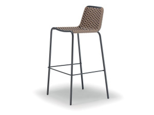 Высокий садовый стул со спинкой